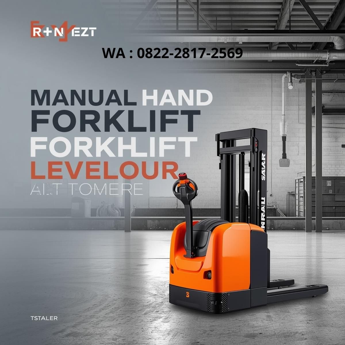  desain brosur promosi hand forklift manual