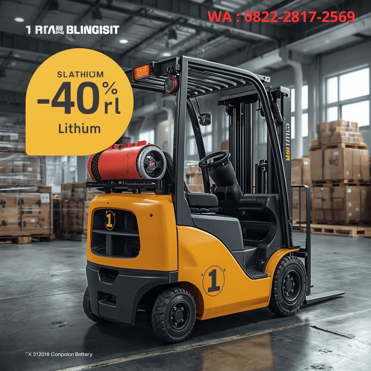 forklift 1 ton elektrik