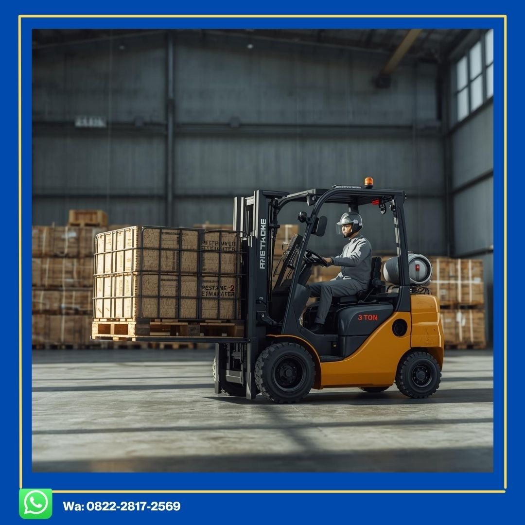 forklift 3 ton dengan lift tinggi