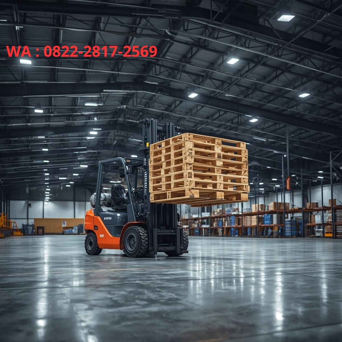 sewa forklift untuk mengangkat pallet