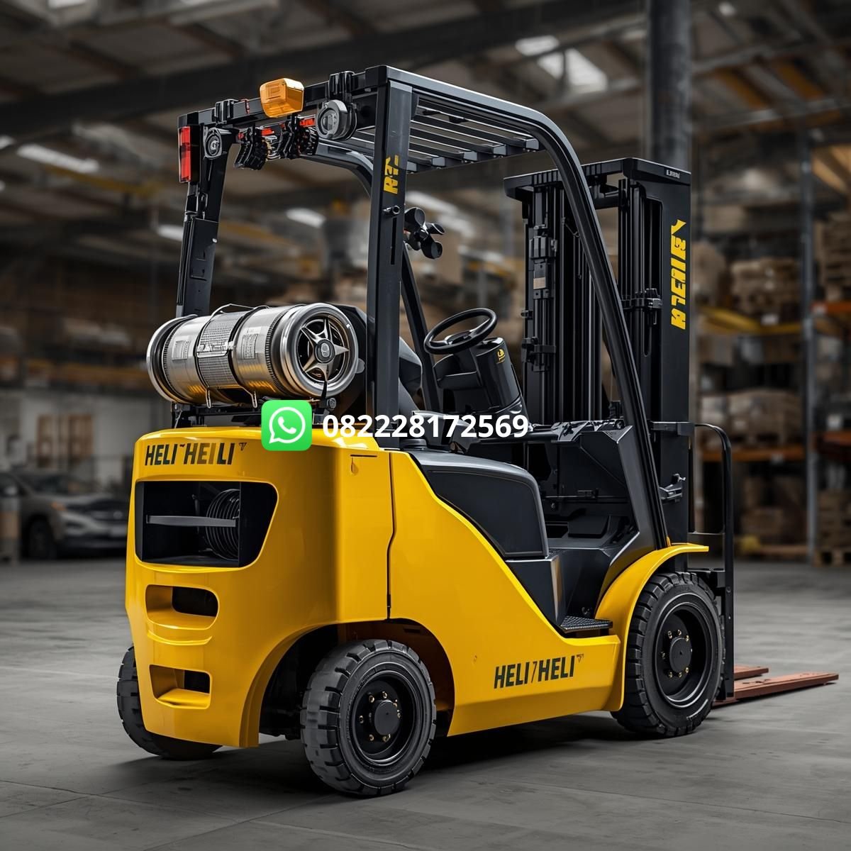 rental battery forklift Heli harian bulanan