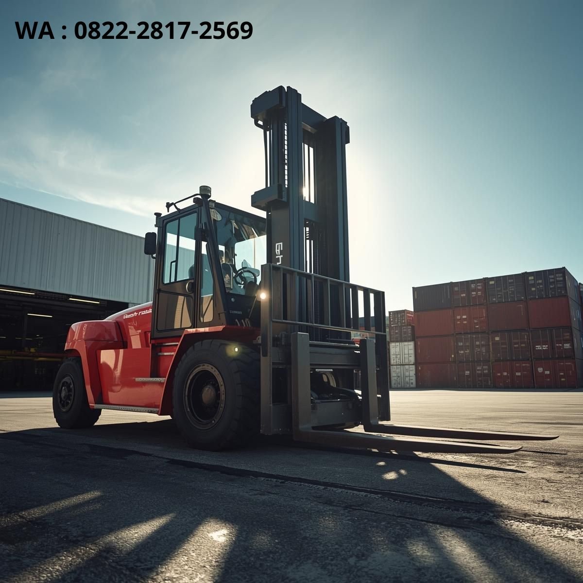 forklift 10 ton operasional siang hari