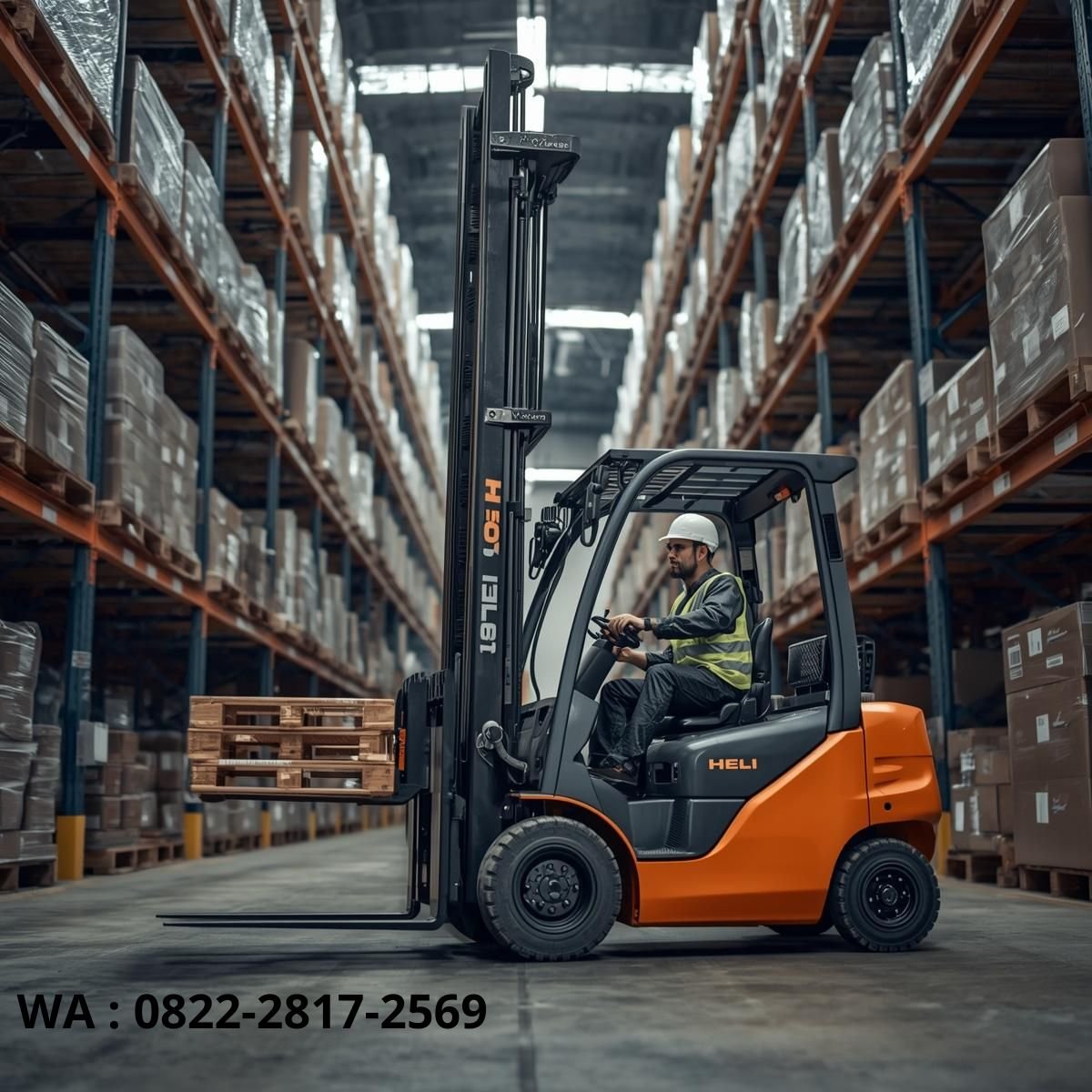 heli forklift 3 ton gudang besar