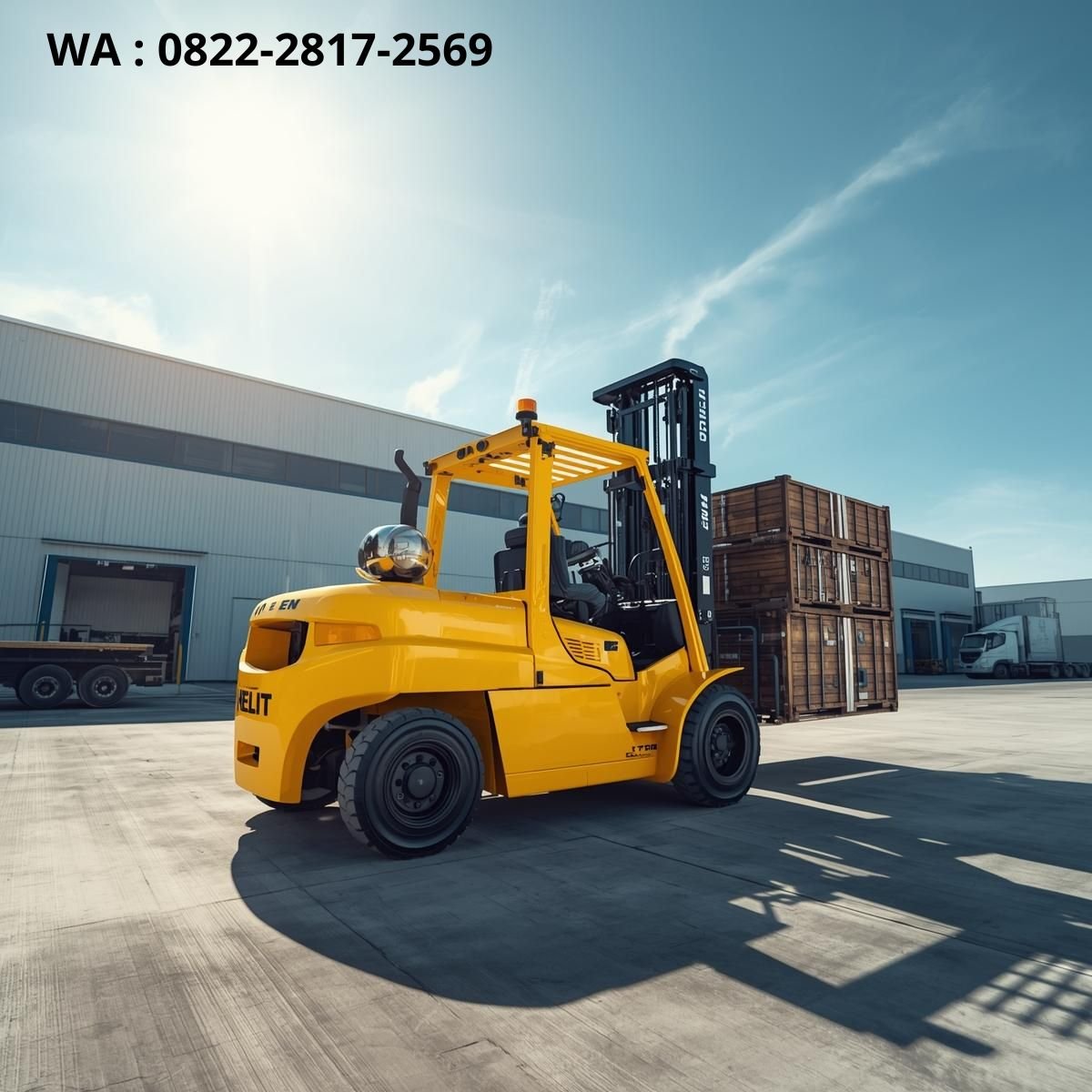 heli forklift 3 ton outdoor pabrik