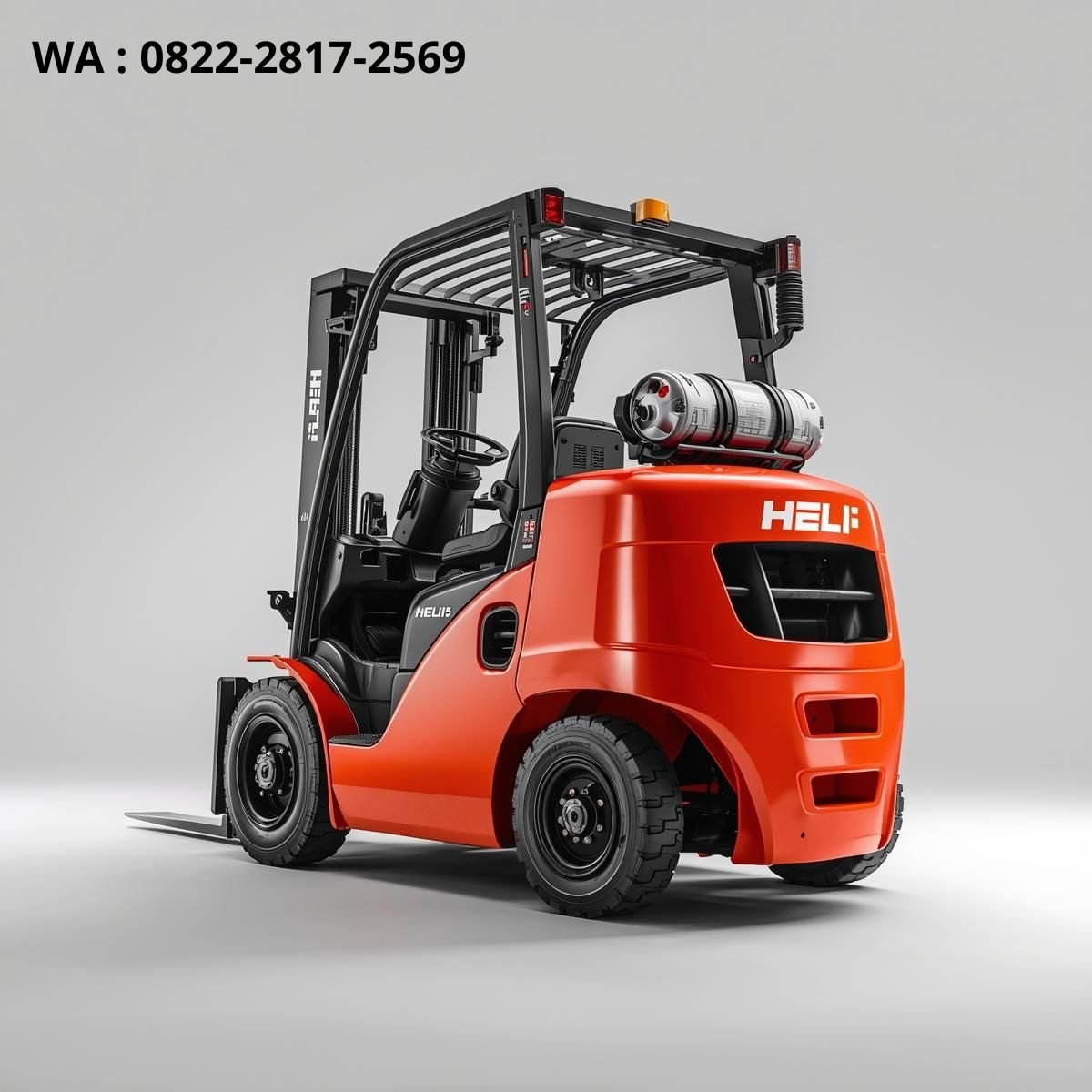 heli forklift 3 ton tampak samping