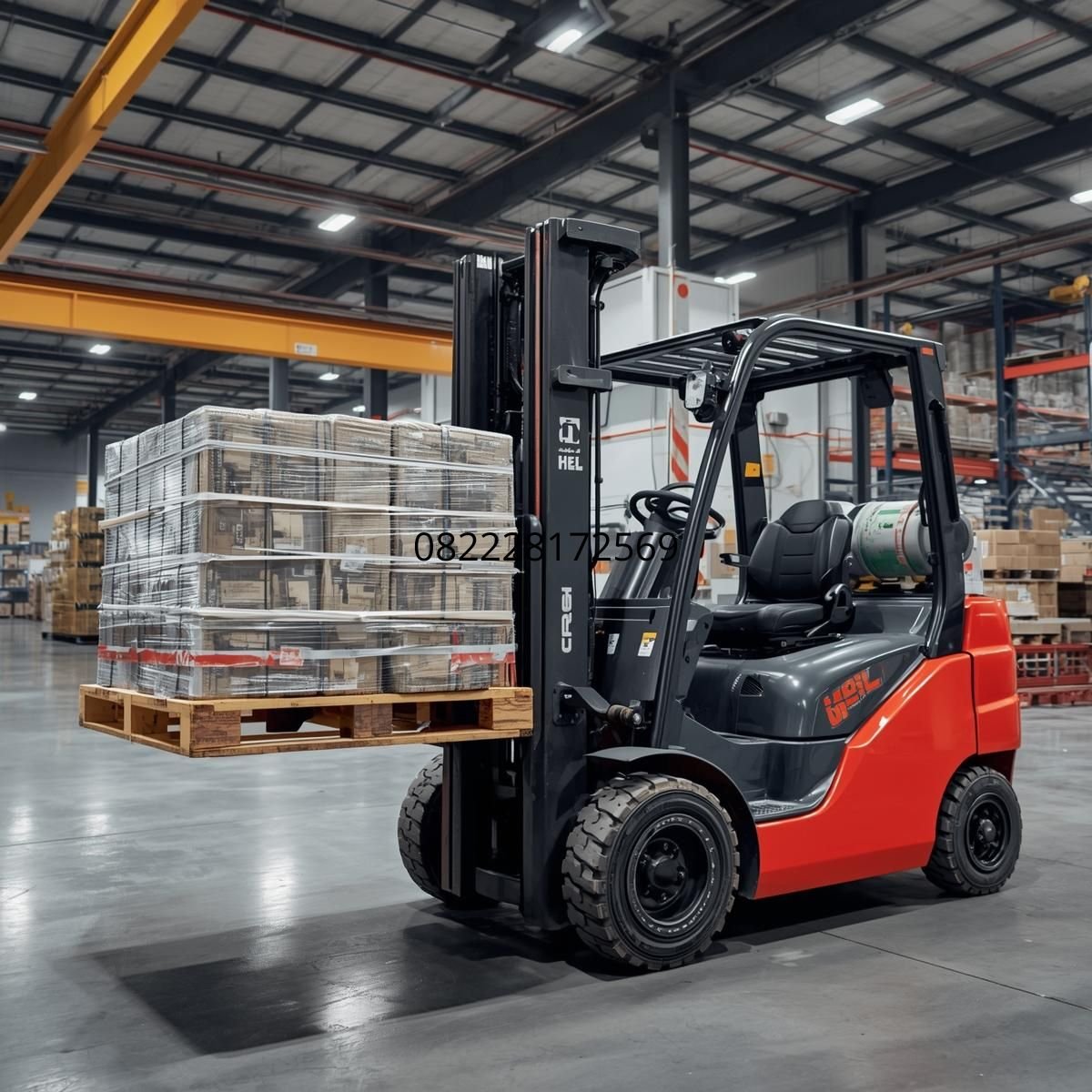 heli forklift elektrik medan