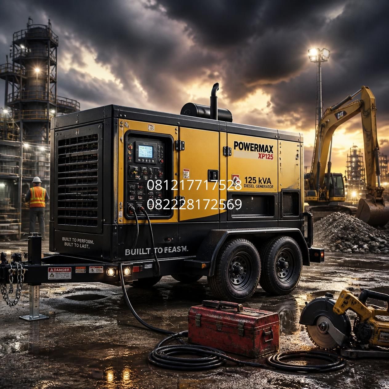 genset trailer diesel