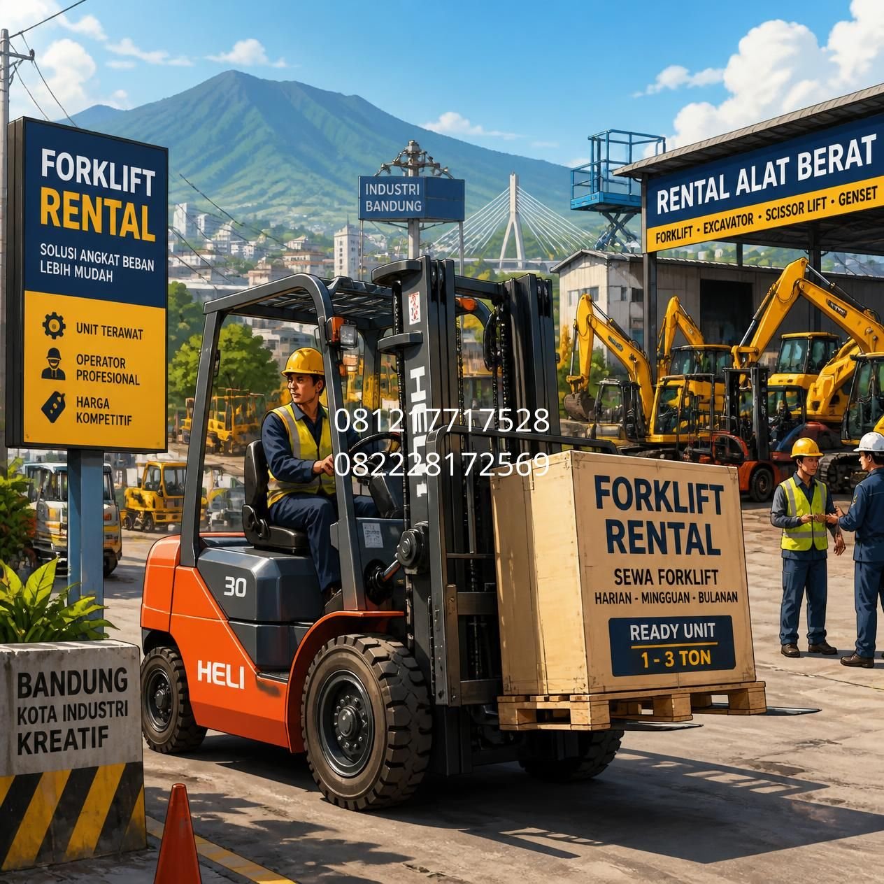 sewa forklift industri Bandung