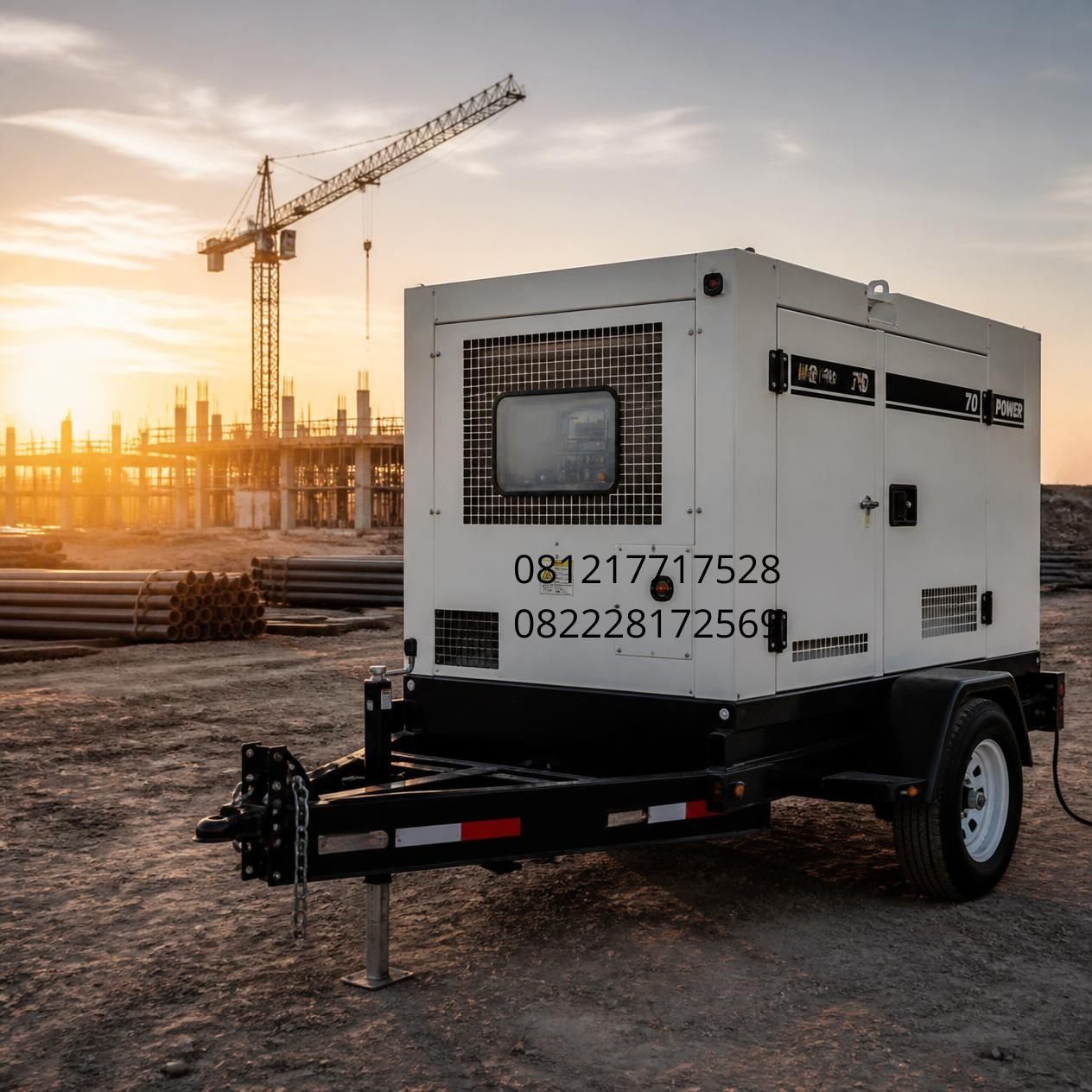 generator diesel portable trailer