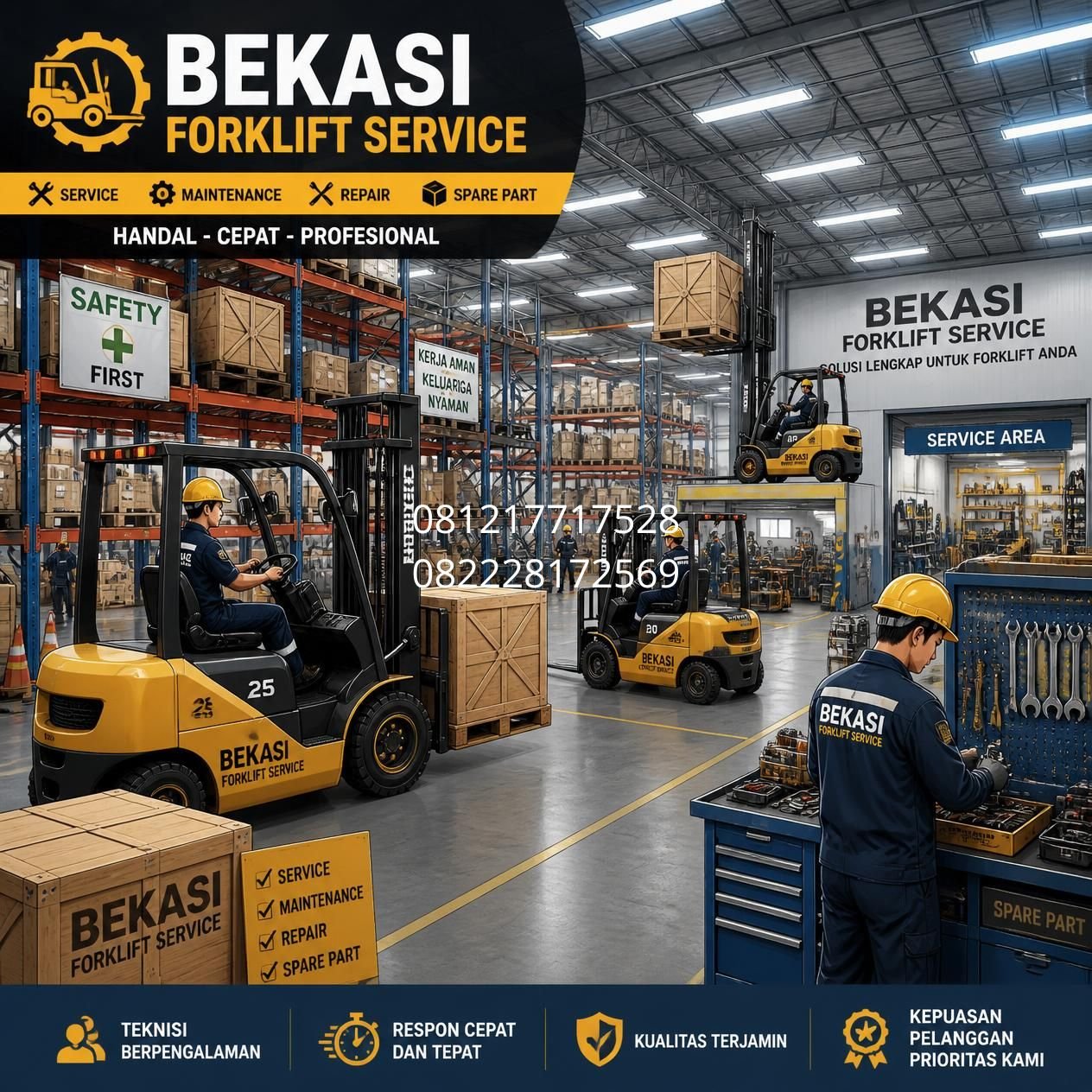 jasa servis forklift Bekasi