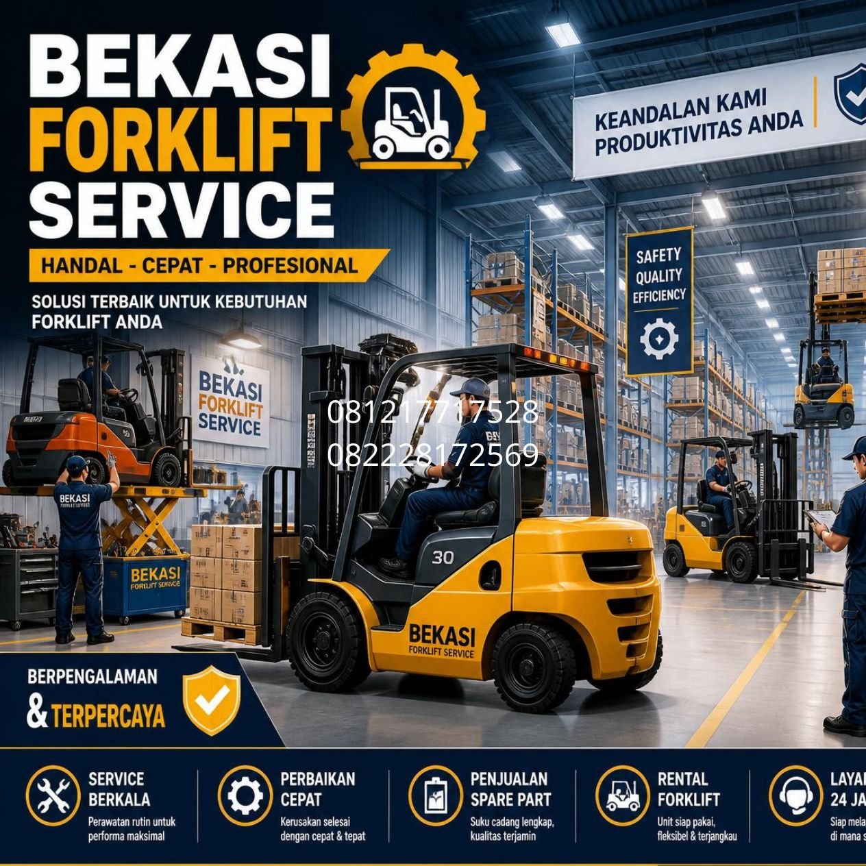 teknisi forklift profesional Bekasi
