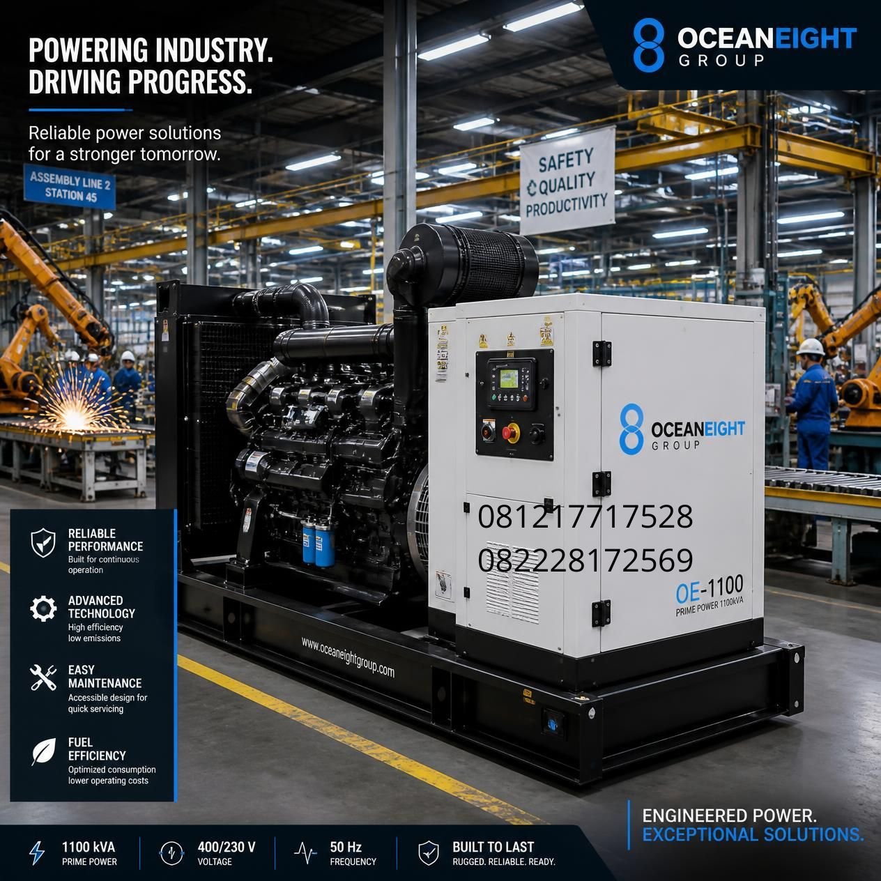 jual genset industri Indonesia