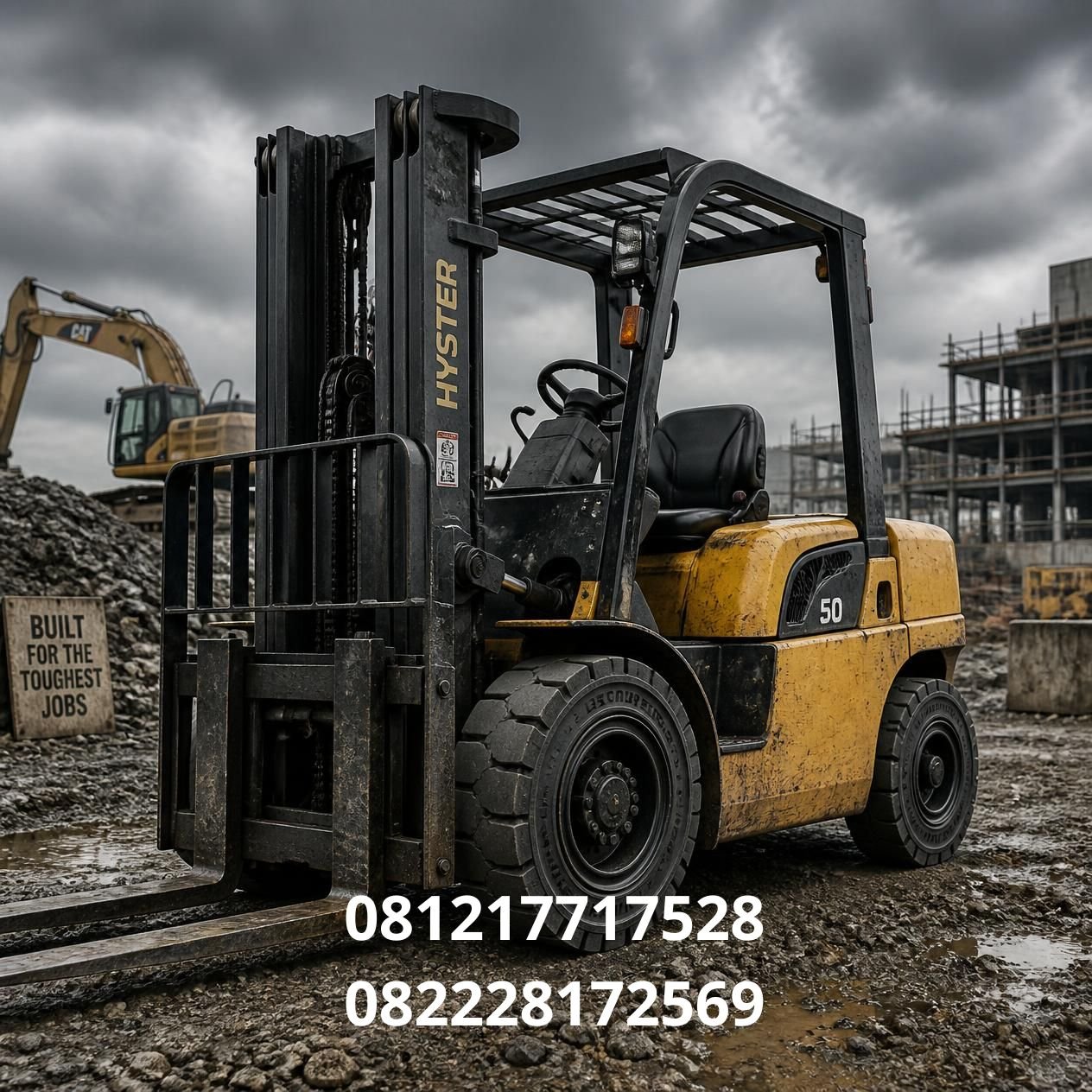 jual ban solid forklift