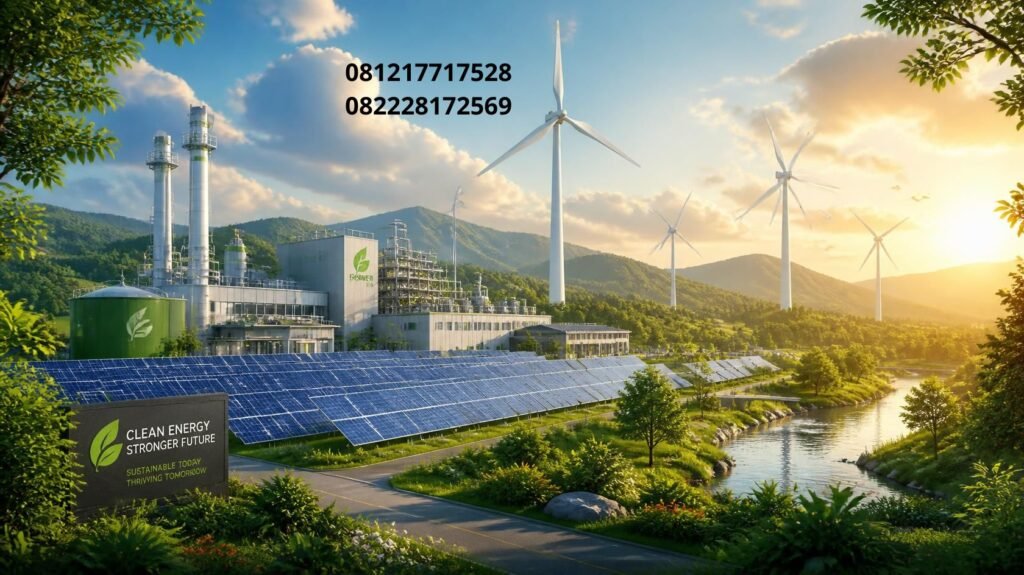 sistem pembangkit listrik industri