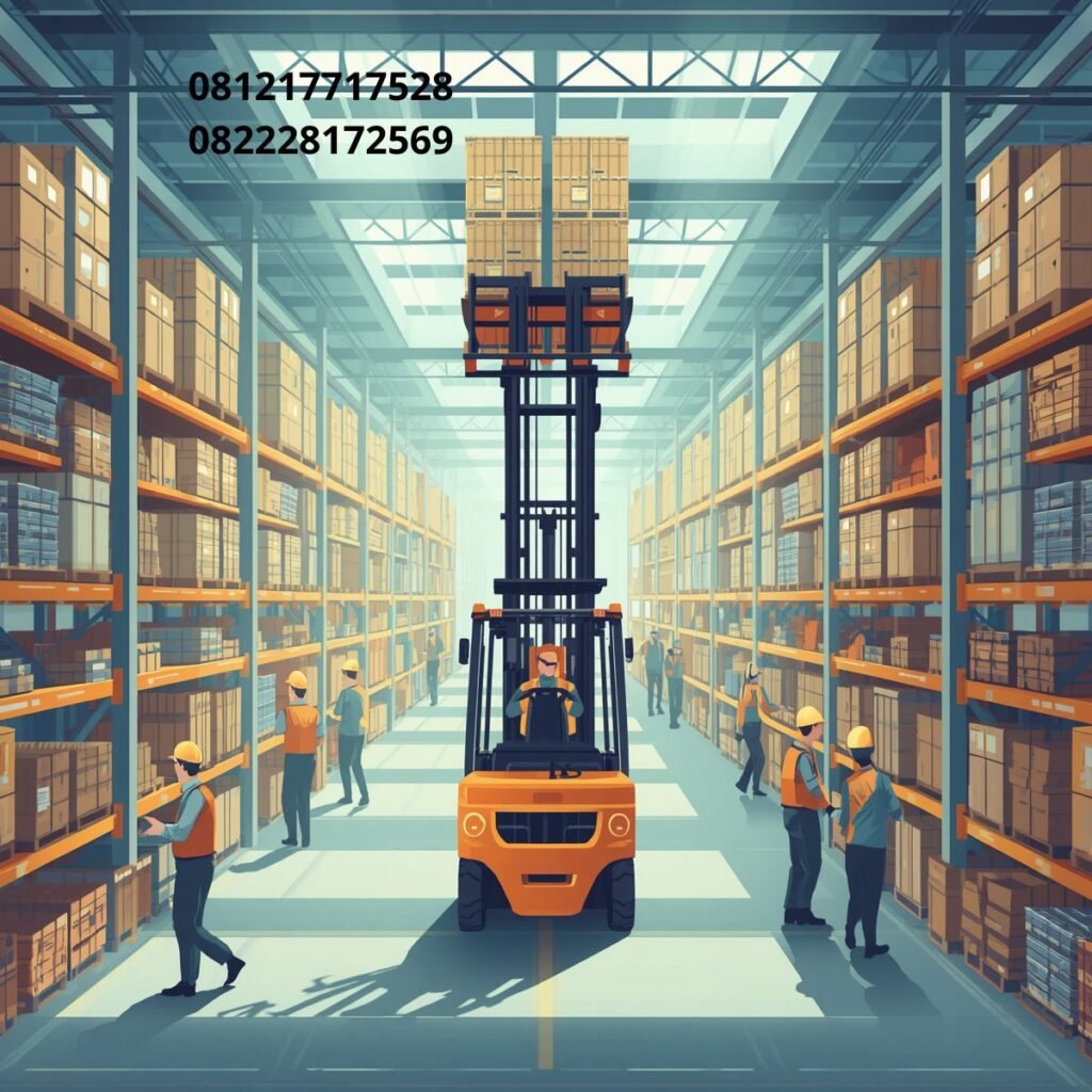 Forklift Angkat Barang