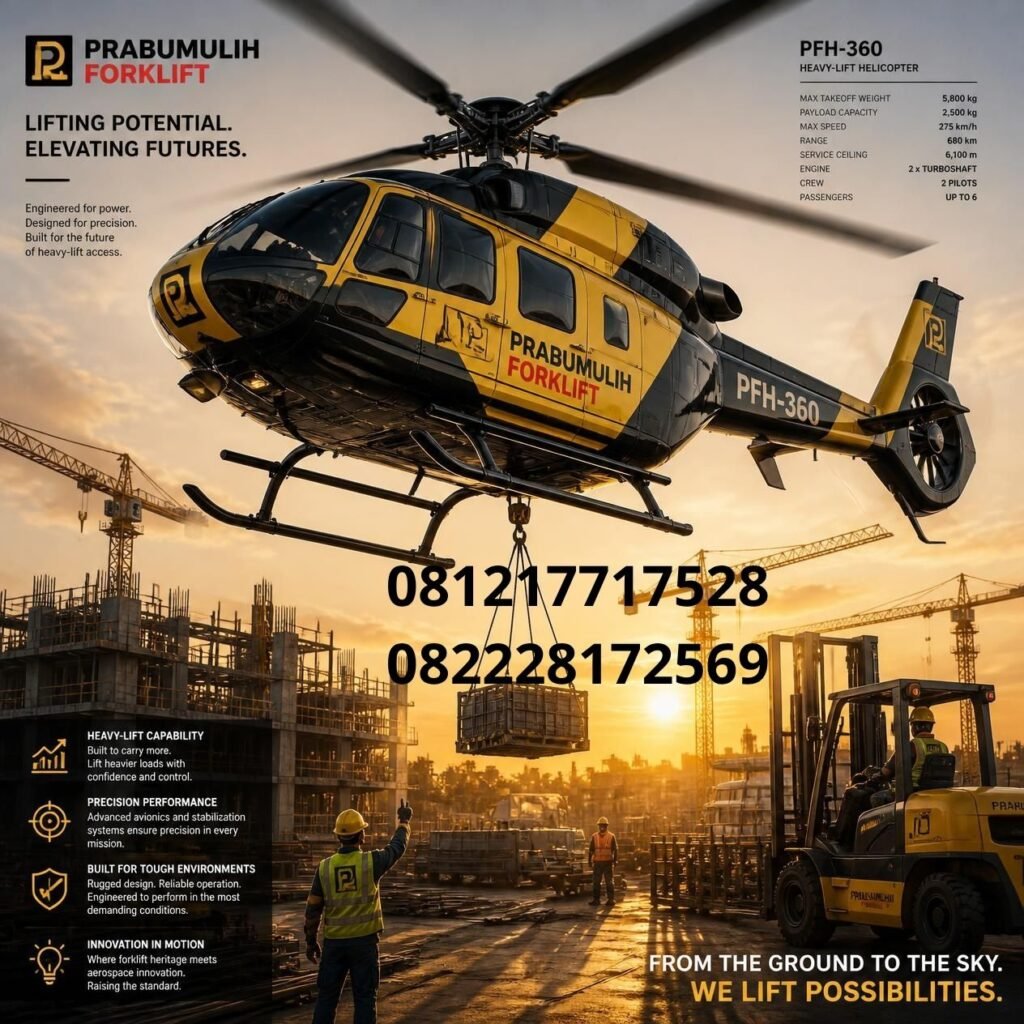 Heli forklift diesel Prabumulih