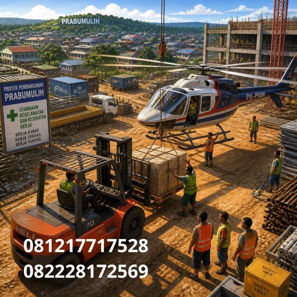 Supplier heli forklift Prabumulih
