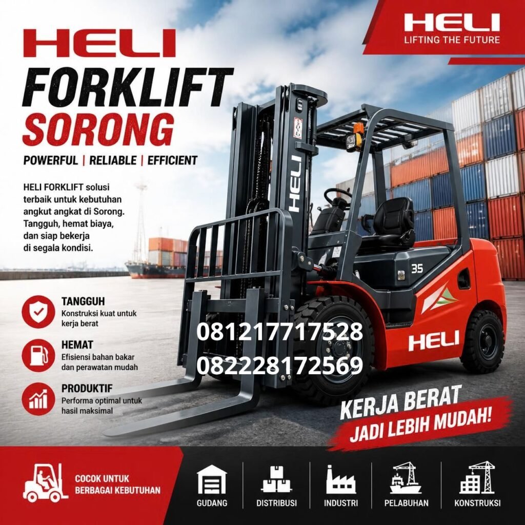 Distributor Heli forklift Sorong