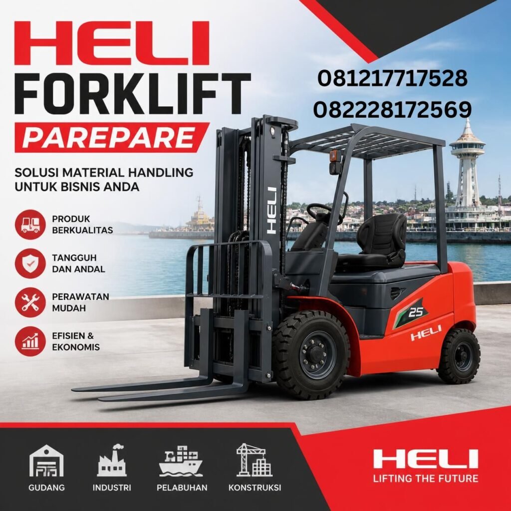 Heli forklift Parepare berkualitas