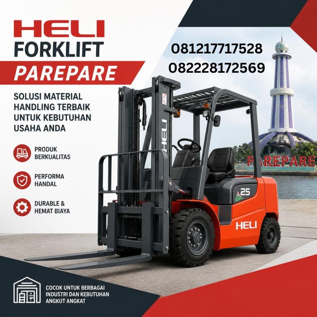Heli forklift Parepare terbaik