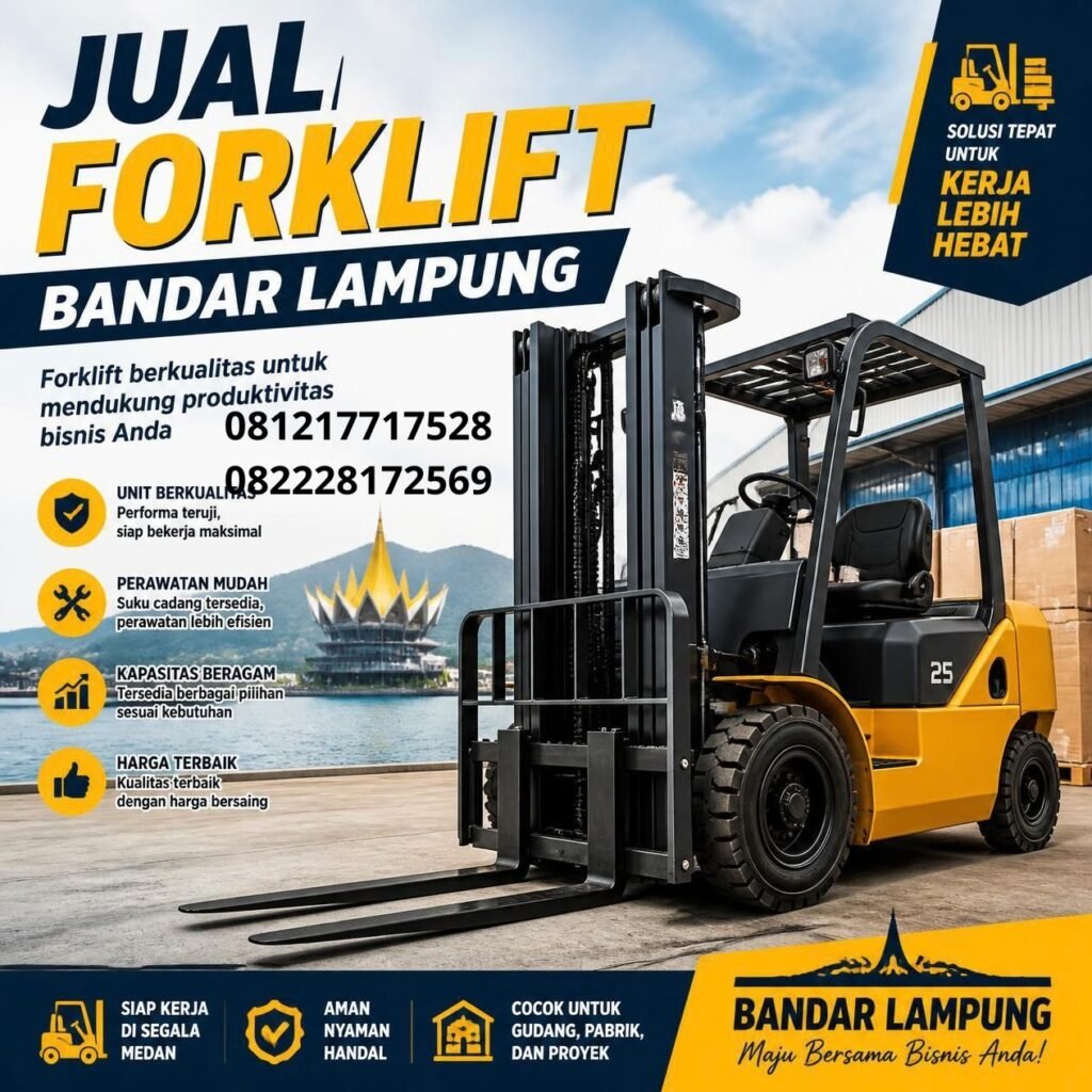 Jual forklift baru Bandar Lampung