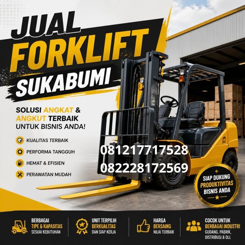 Jual forklift elektrik Sukabumi